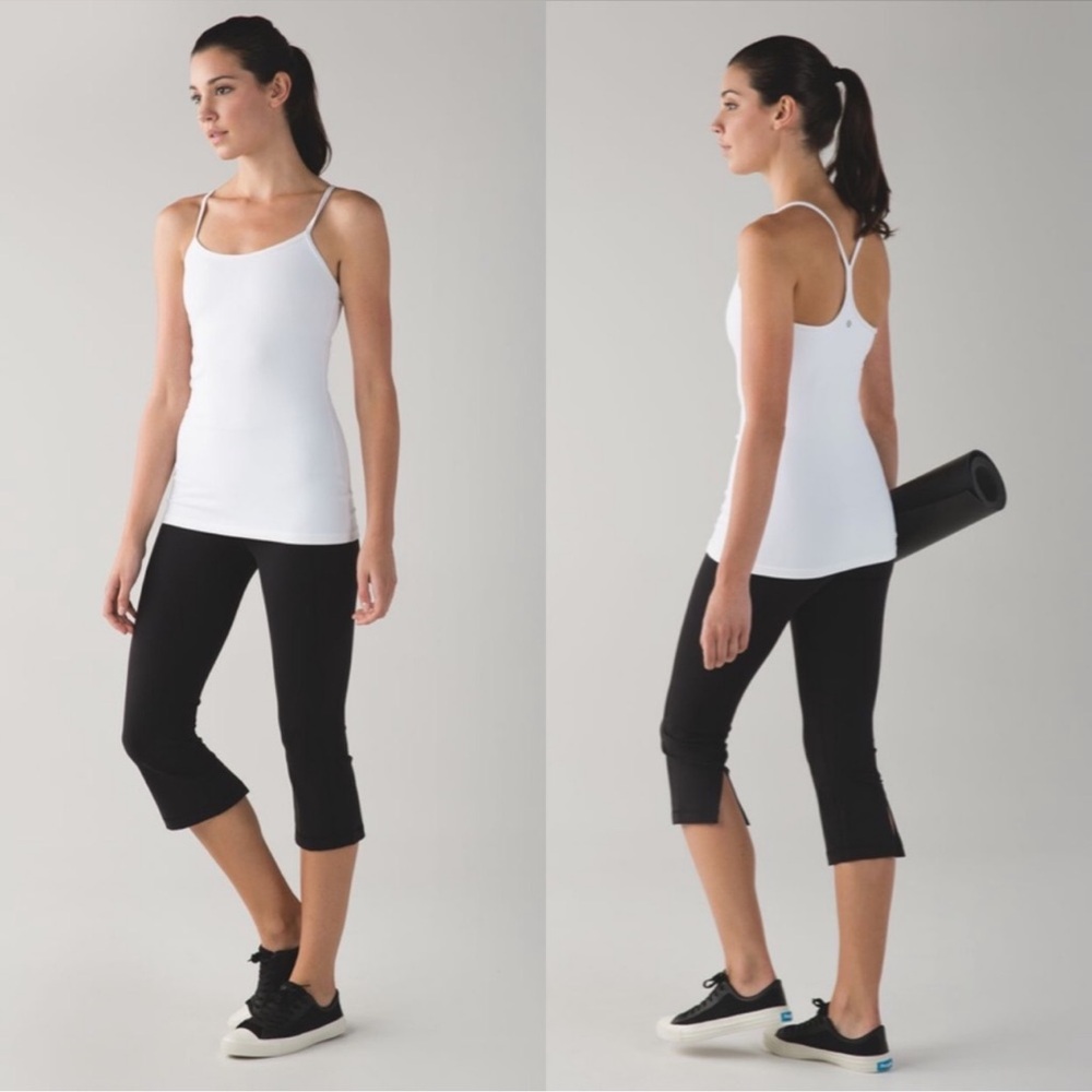 LULULEMON "Gather and Crow Crop‎ II" Capris Size 6 Black